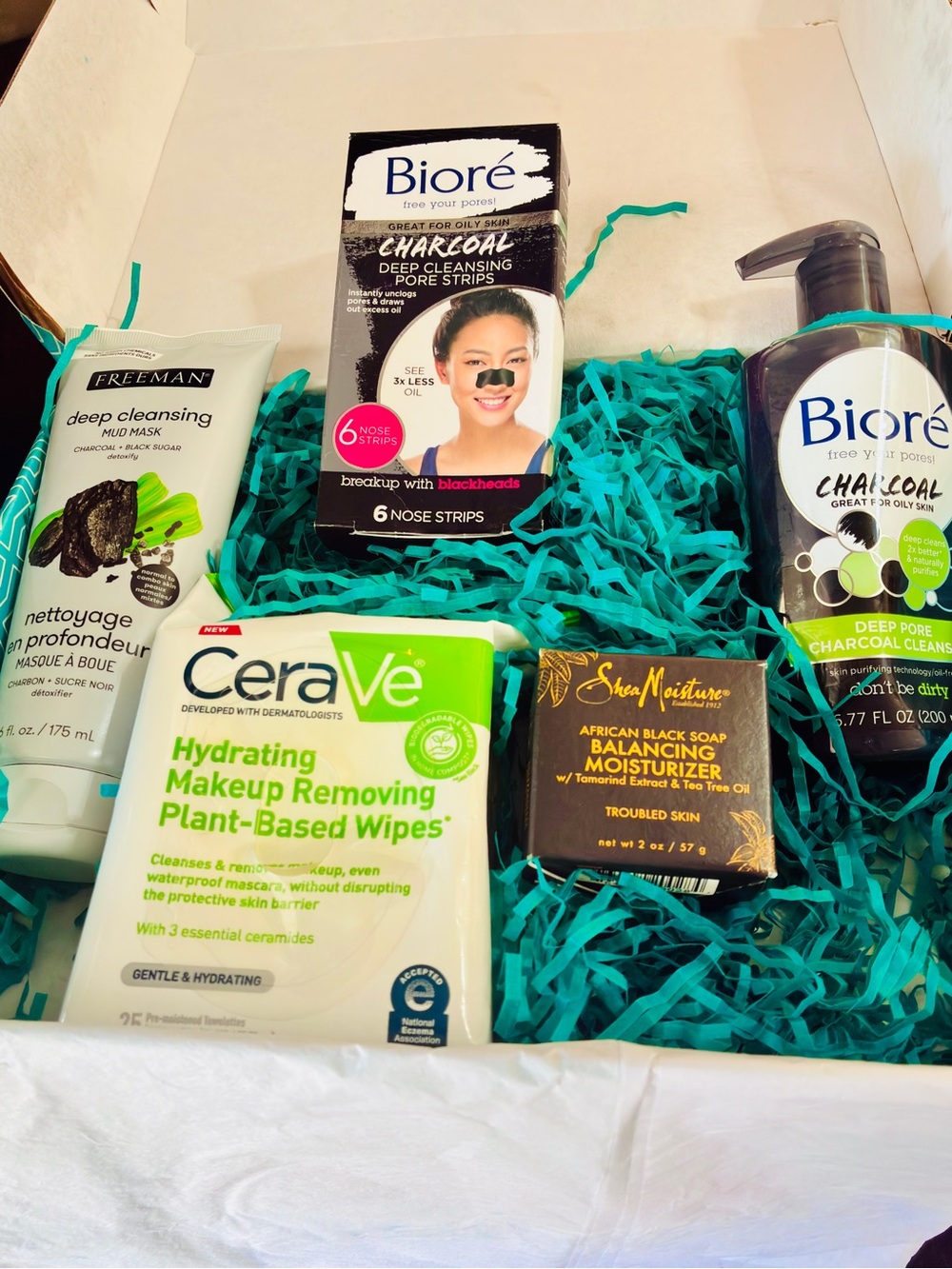 NEW Skincare Bundle Box 5pc | CeraVe Biore SheaMoisture Freeman